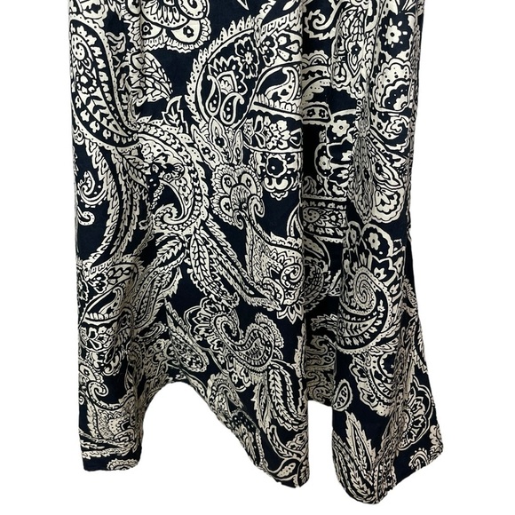 Vintage Y2K R&K Originals Cocktail Dress plus size 16 Paisley black and cream - Picture 7 of 14